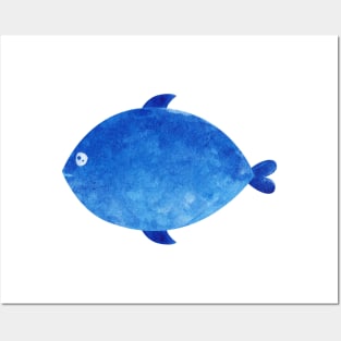 Blue fish Posters and Art